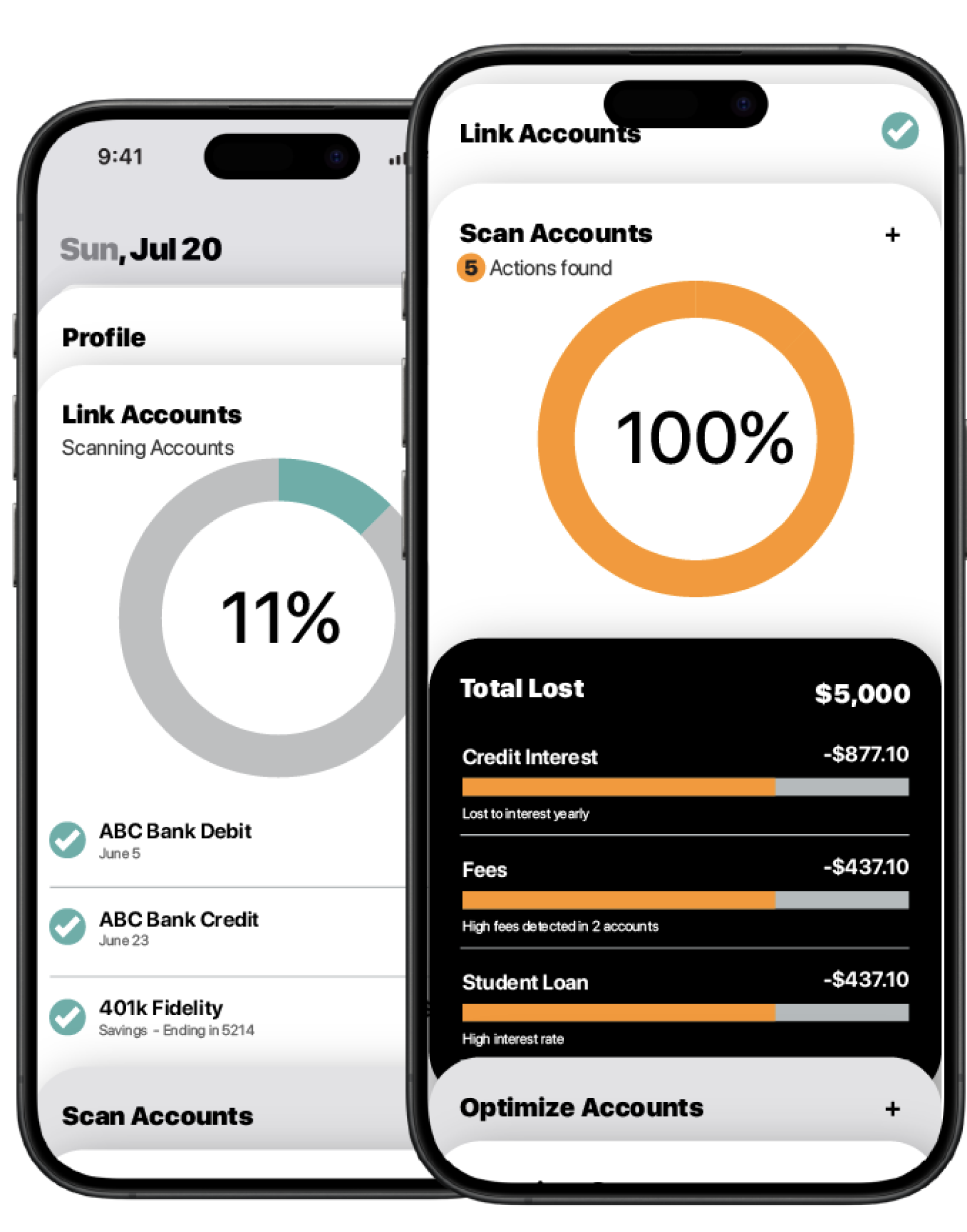 Waplet scan and detect screen