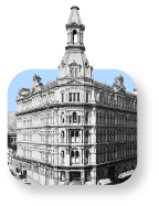 Map widget showing street overlay